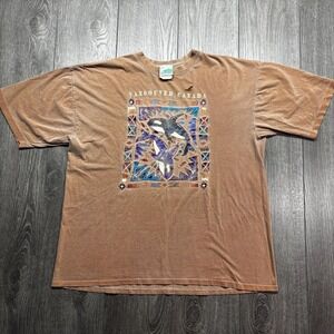 Vintage Vancouver Nature T Shirt Large Brown Orca Killer Whale 1990s